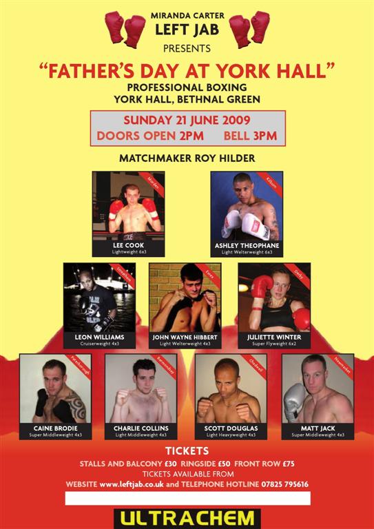 York Hall 21st June 2009