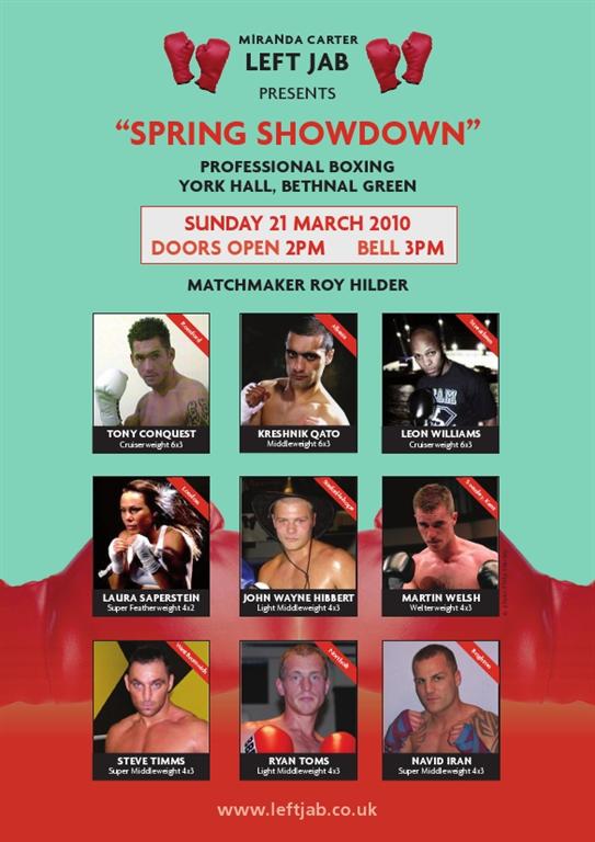 York Hall 21st March 2010